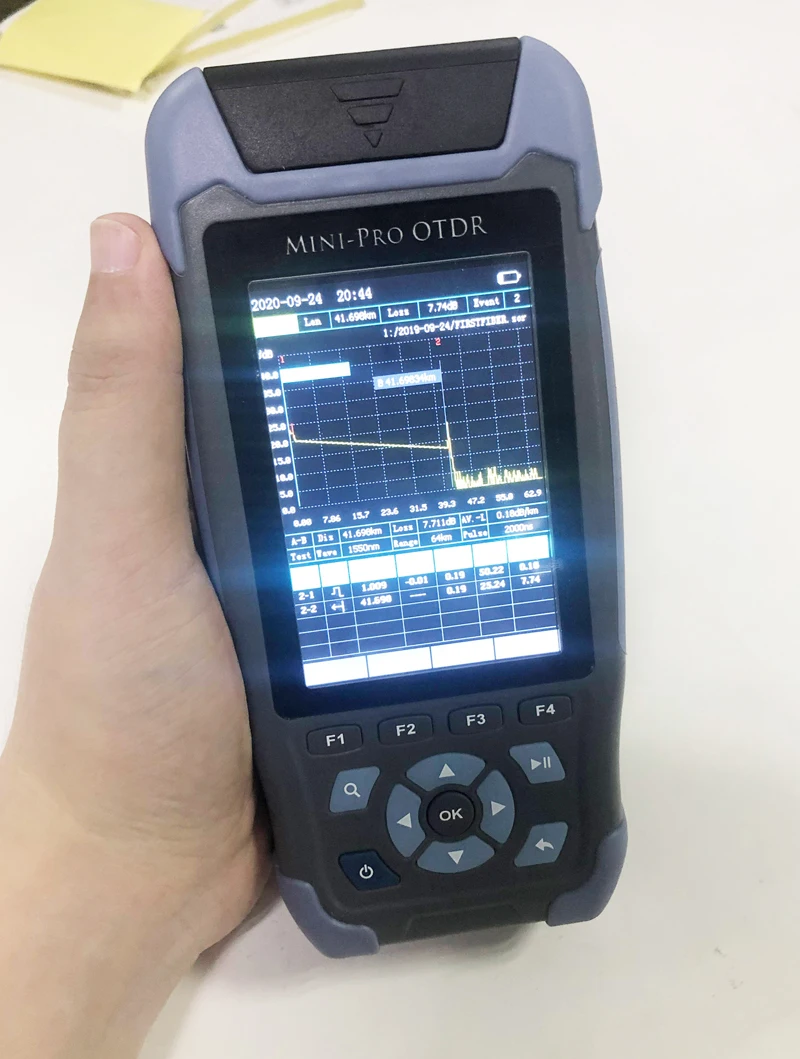 OTDR Pro Mini 980rev - 9 funciones, mapa de eventos 24 dB - imagen 5