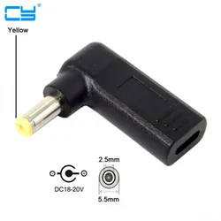 Adaptador USB-C a DC 20V 5.5x2.5mm – 90° PD Trigger