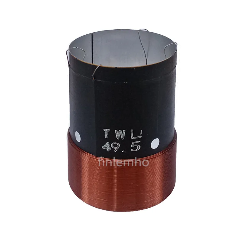 Bobina de voz para altavoz, Subwoofer, 49,5/51/51, 5mm, 4 ohm, cable de 4 capas, pieza de reparación de bajos de coche con cable de cobre, aluminio negro, 1 ud. - imagen 5