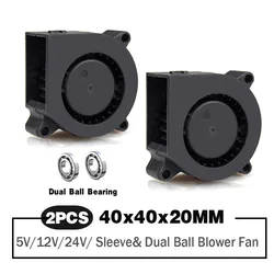Ventilador 40x40x20 mm sin escobillas para Impresora 3D CC 5V 12V 24V