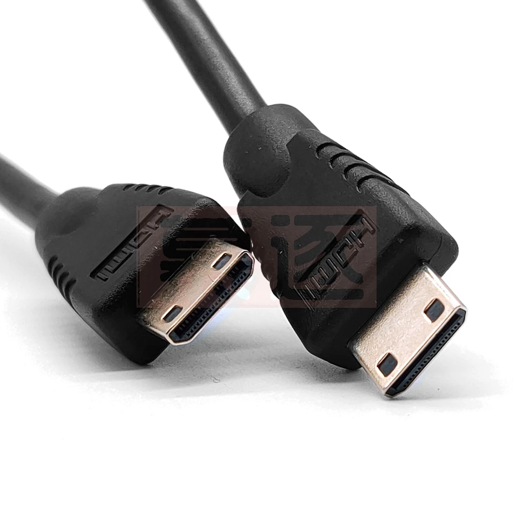 Gold Überzogene MINI ZU MINI HDMI-kompatibel Kabel Stecker 1080p 3D M dananlichen-M dananlichen HDTV de alta velocidad Kabel 0,5 M para TV kame