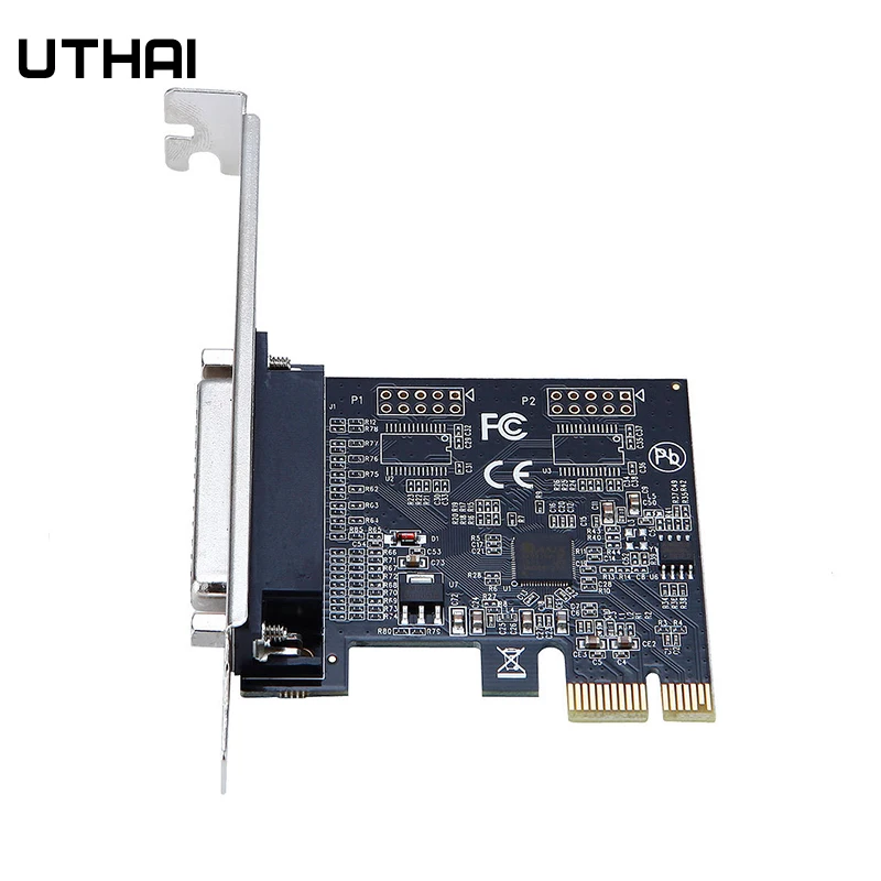 Adaptador de componente de ordenador UTHAI, Chip AX99100, tarjeta de puerto paralelo PCIe, tarjeta de puerto paralelo, tarjeta de expansión de impresora de 25 pines - imagen 4