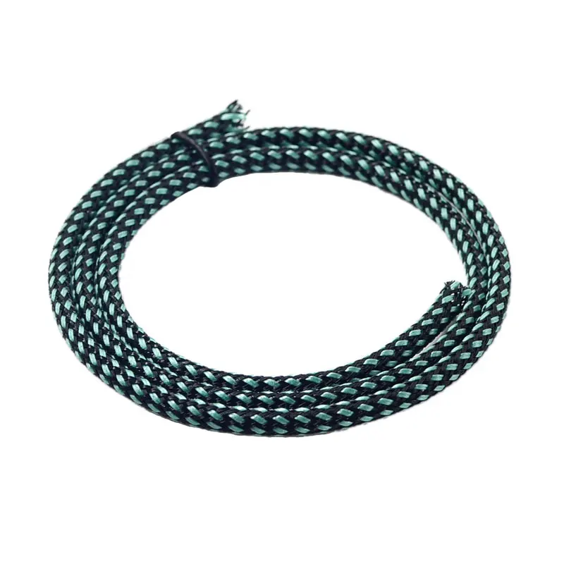 Angitu 4mm Multicolor PET Cable Braided Sleeving Protection Expandable sheathing-10m - imagen 3