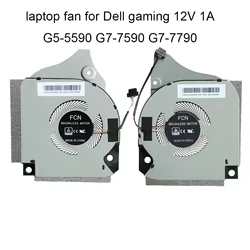 Ventiladores de refrigeración de CPU GPU para DELL Inspiron G5 5590 G7 7790 7590 006KT2 06KT2 09THTN 9THTN Notebook PC ventilador CPU VGA Cooler DC12V 1A