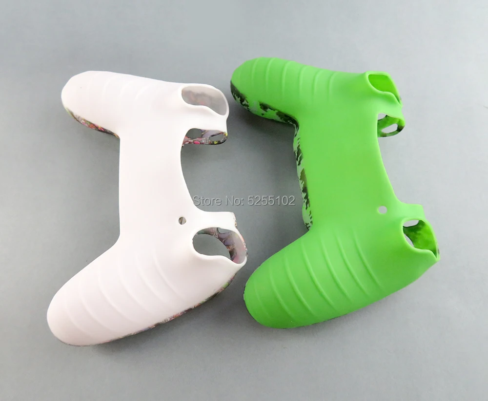 2 uds para PS4 Pro Gamepad delgado funda de goma de Gel de silicona suave para SONY Playstation 4 PS4 funda protectora para controlador - imagen 3