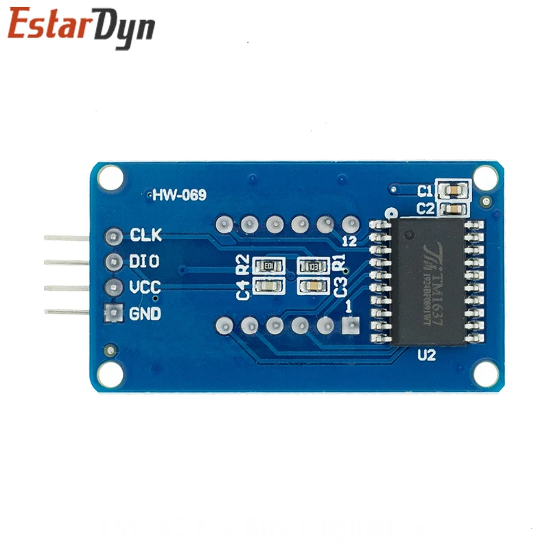Módulo de pantalla LED Digital TM1637 de 4 Bits para arduino, reloj de 7 segmentos de 0,36 pulgadas, tubo de ánodo rojo, paquete de placa de controlador de cuatro series - imagen 2