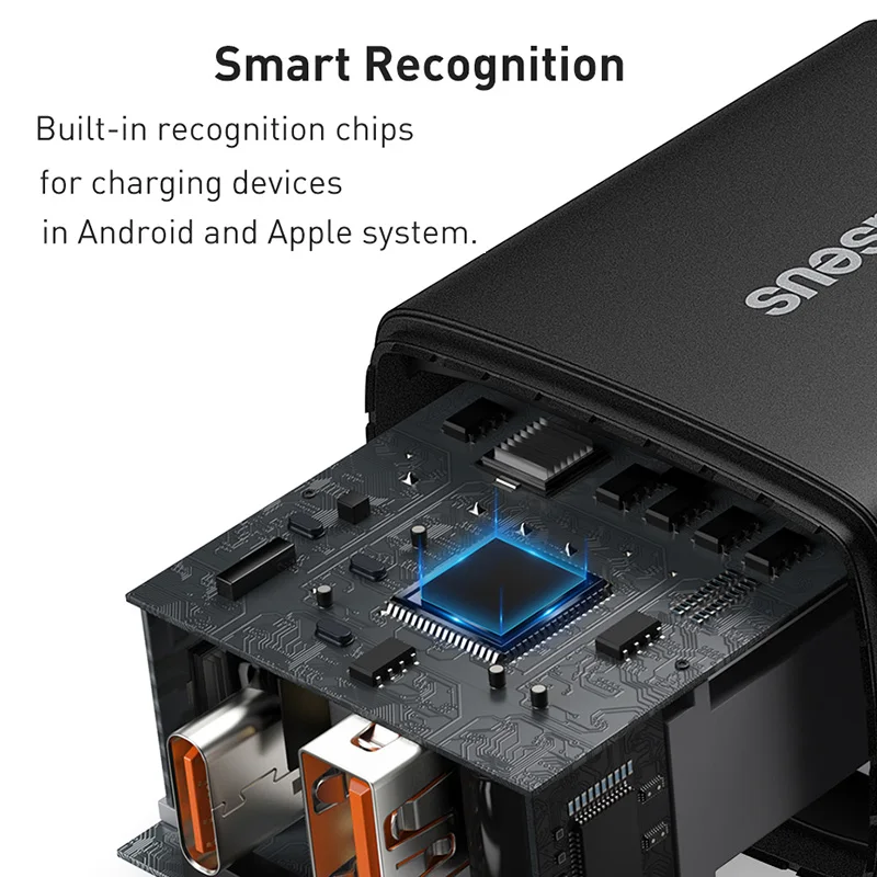 Baseus-cargador USB de 20W, dispositivo de carga rápida tipo C, PD, doble puerto USB, portátil, para iPhone 14, 13, 12, 11 Pro Max - imagen 5