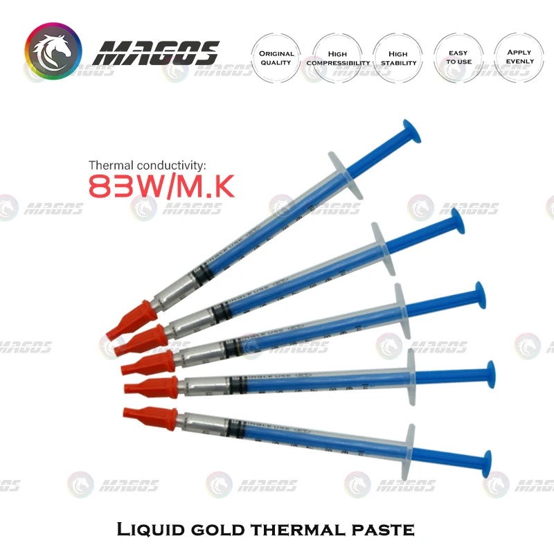 Pasta de disipador de calor de silicona de Metal líquido, 83 w/m-k, grasa para AMD, Intel, CPU, GPU, refrigeración de ordenador, disipador de calor compuesto VGA, 1g - imagen 4
