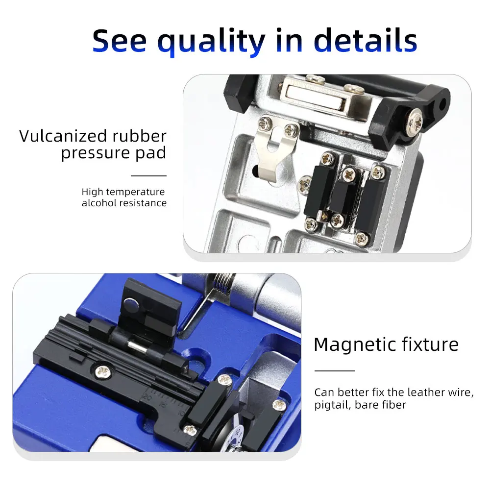 FTTH outil FC-6S cutter et fibre décapant CFS-3 En Acier Inoxydable Trois trous Kevlar Ciseaux Aramide - imagen 2