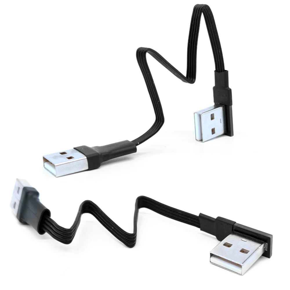 Cable de extensión USB 2,0 de 5cm con ángulo derecho/izquierdo/arriba/abajo, Cable adaptador macho a macho/hembra, Cables USB - imagen 2