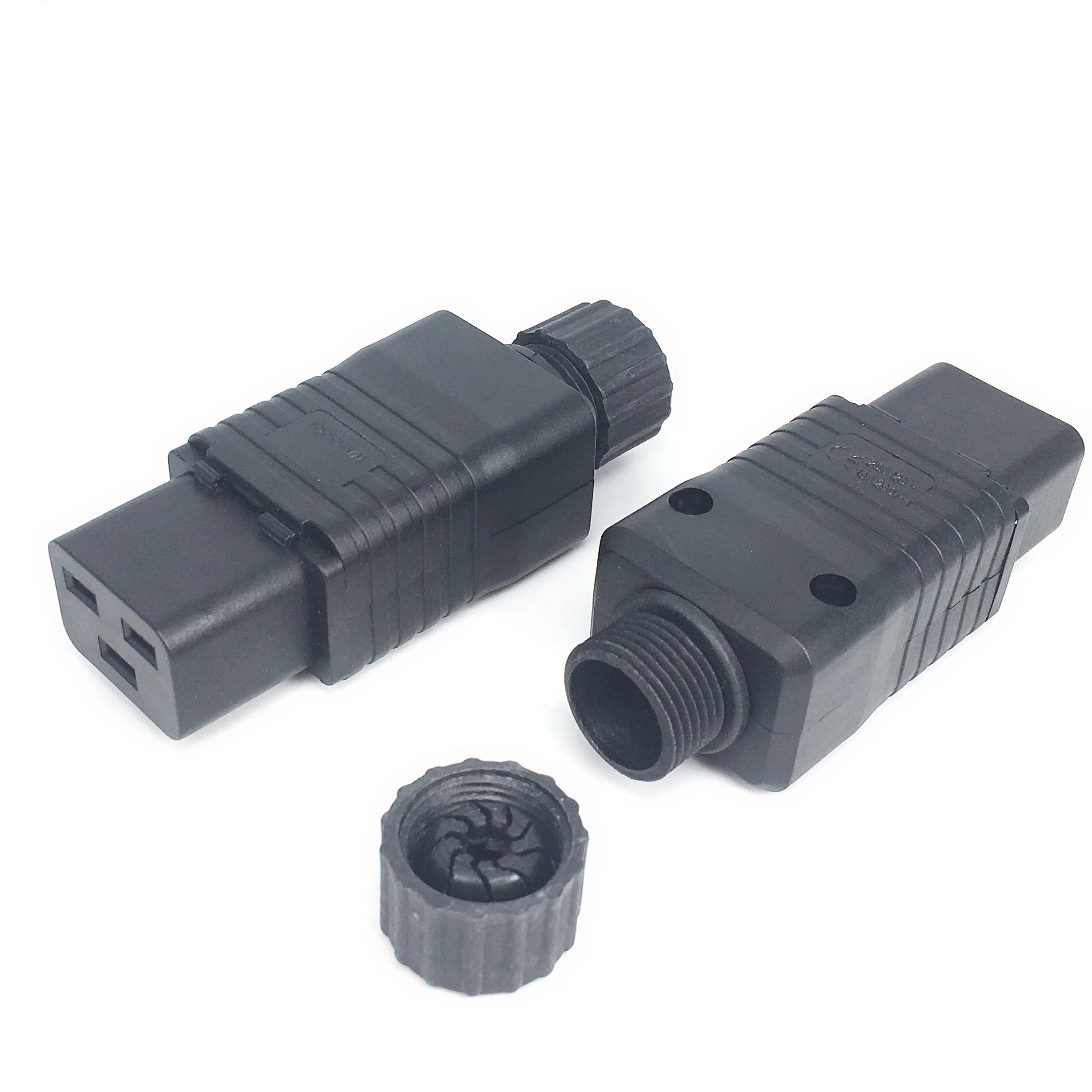 Enchufe IEC PDU UPS 16A 250VAC 320 C 19, conector de alimentación IEC C19, conector IEC 320 C19 Plugue femea Conect - imagen 3