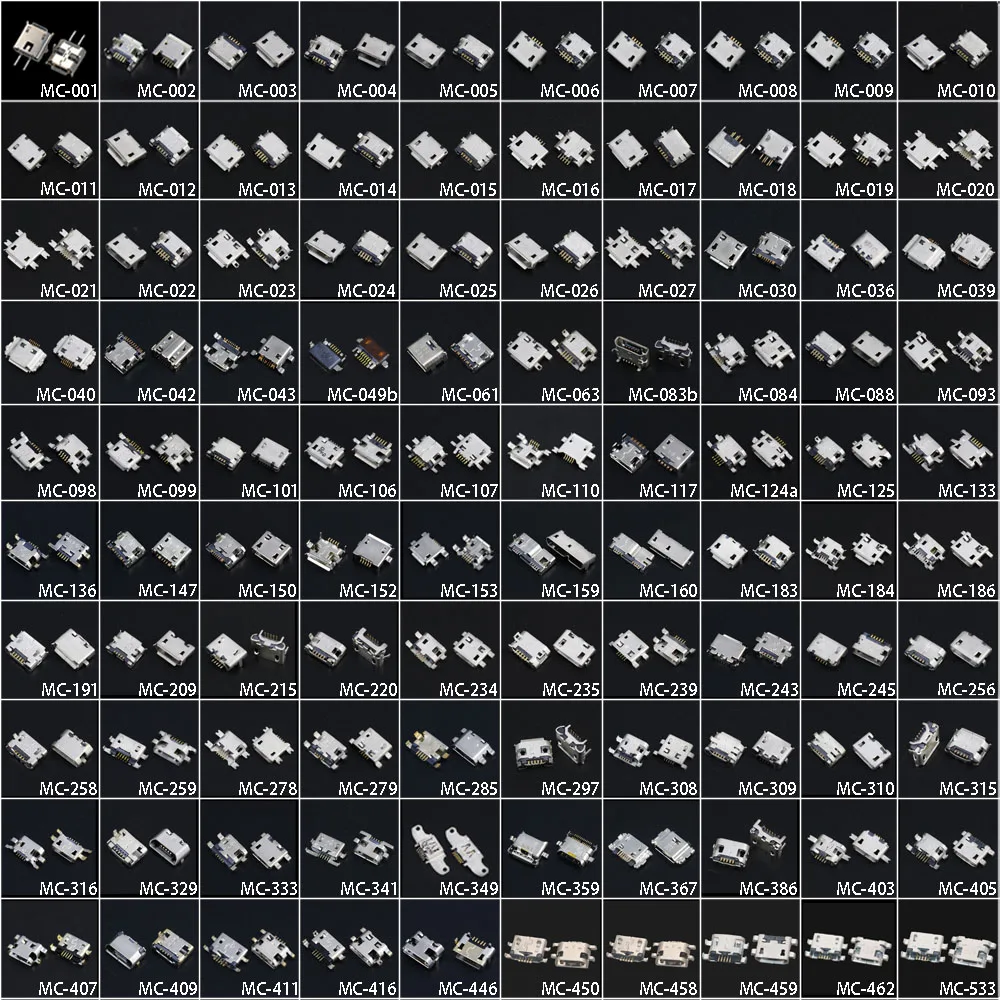 YuXi-Conector Micro USB para Samsung, Huawei, Xiaomi, Redmi, ASUS, SONY, Lenovo, HP, HTC, ZTE, OPPO, Meizu, etc., modelos 100 - imagen 5