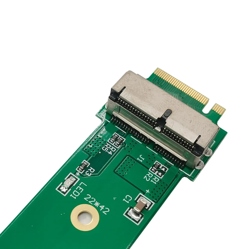 Adaptador de llave PCIE X4 M.2 NGFF M, tarjeta convertidora vertical a 2013, 2014, 2015, A1466, A1465, Air Mac Pro SSD, tarjeta adicional M2 E-089