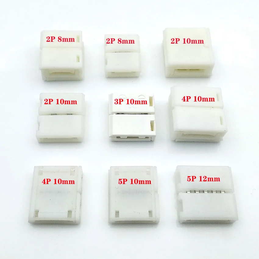 3 unids/lote 3pin 4pin 5pin conector LED para conectar esquina ángulo recto 5050 RGB RGBW 3528 ws2812 Terminal de conector de tira de LED - imagen 2