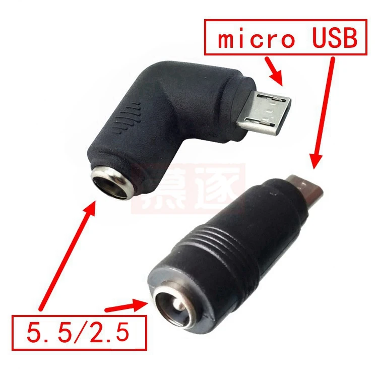 3,5x1,1mm 5 pines DC Power hembra a Micro USB macho adaptador de conector para teléfono inteligente Android convertidor de cargador de tableta - imagen 4