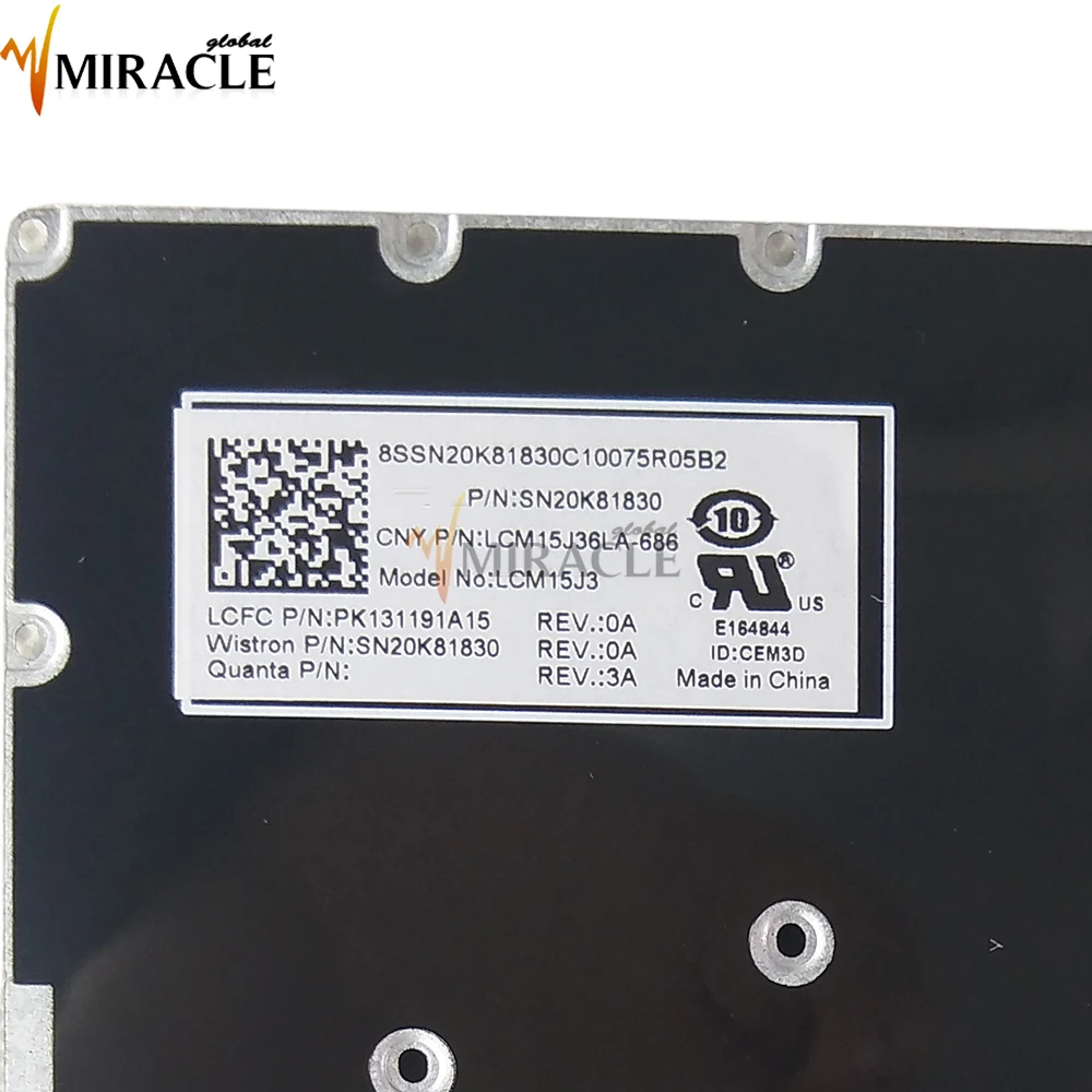 Teclado para Lenovo 310-14IKB 310-14ISK V510-14IKB LA Latin SP SN20K81830 LCM-15J36LA 686 PK131191A15 negro sin marco chicony - imagen 5