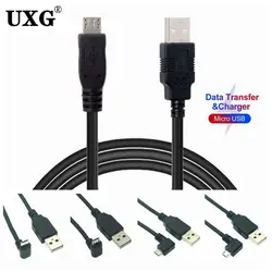 Conector Micro USB en ángulo - Doble extremo masculino Carga rápida