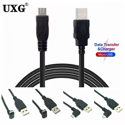 Conector Micro USB en ángulo - Doble extremo masculino Carga rápida