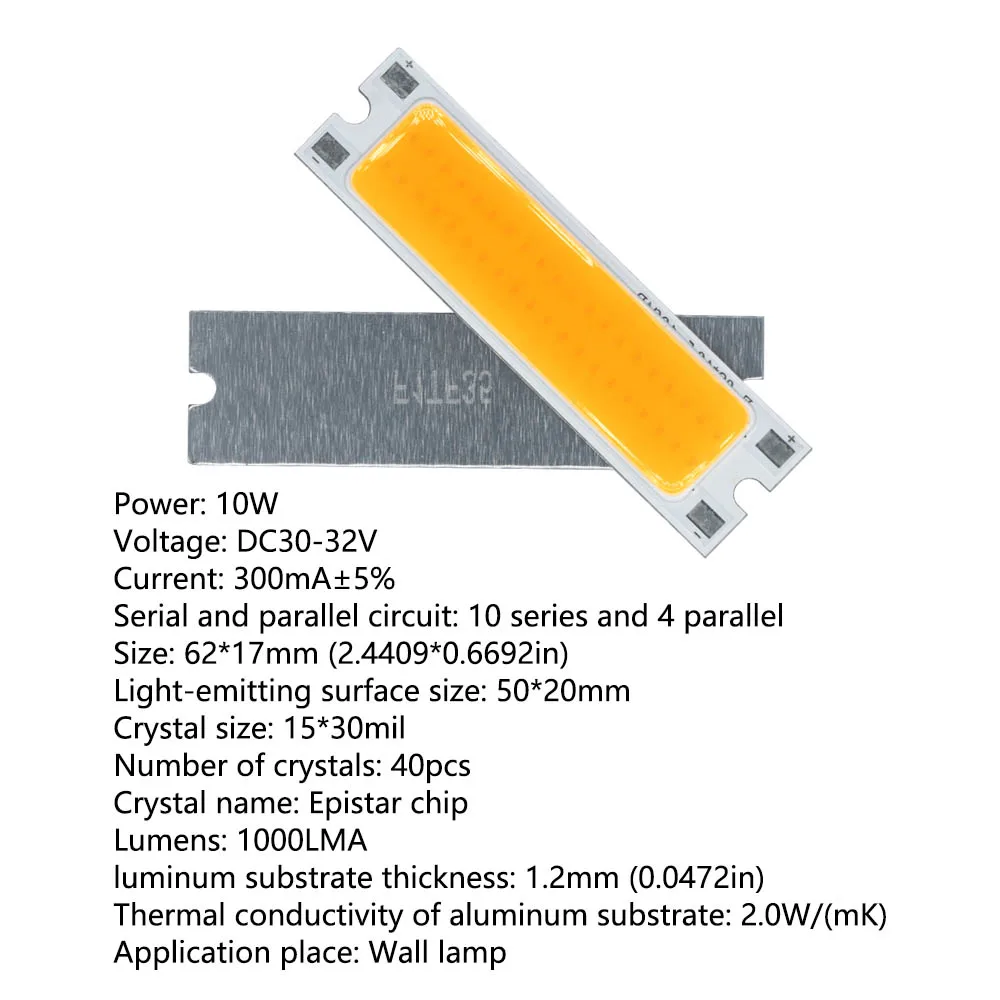DC30-32V LED COB Chips de alta potencia 10W lámparas 1000LM LED cuentas de luz DIY lámpara de pared accesorios de iluminación para reflector - imagen 4