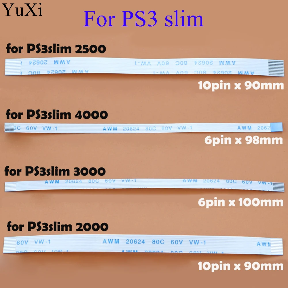 Interruptor de Reinicio de energía, Cable flexible para PS2 30000, 5W, 90000, PS3 slim 2000, PS4, 10pin, 12pin, 14pin, pieza de reparación del controlador - imagen 3