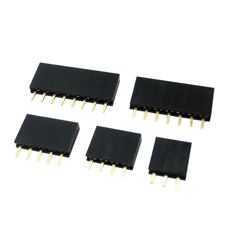 Conectores hembra de una sola fila de 2.54mm