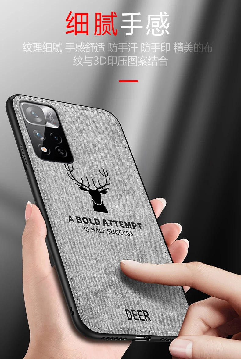 Para Xiaomi Redmi 10 2022 funda de silicona suave + tela dura ciervo funda protectora trasera delgada para Xiaomi redmi 10 Prime redmi10 - imagen 3