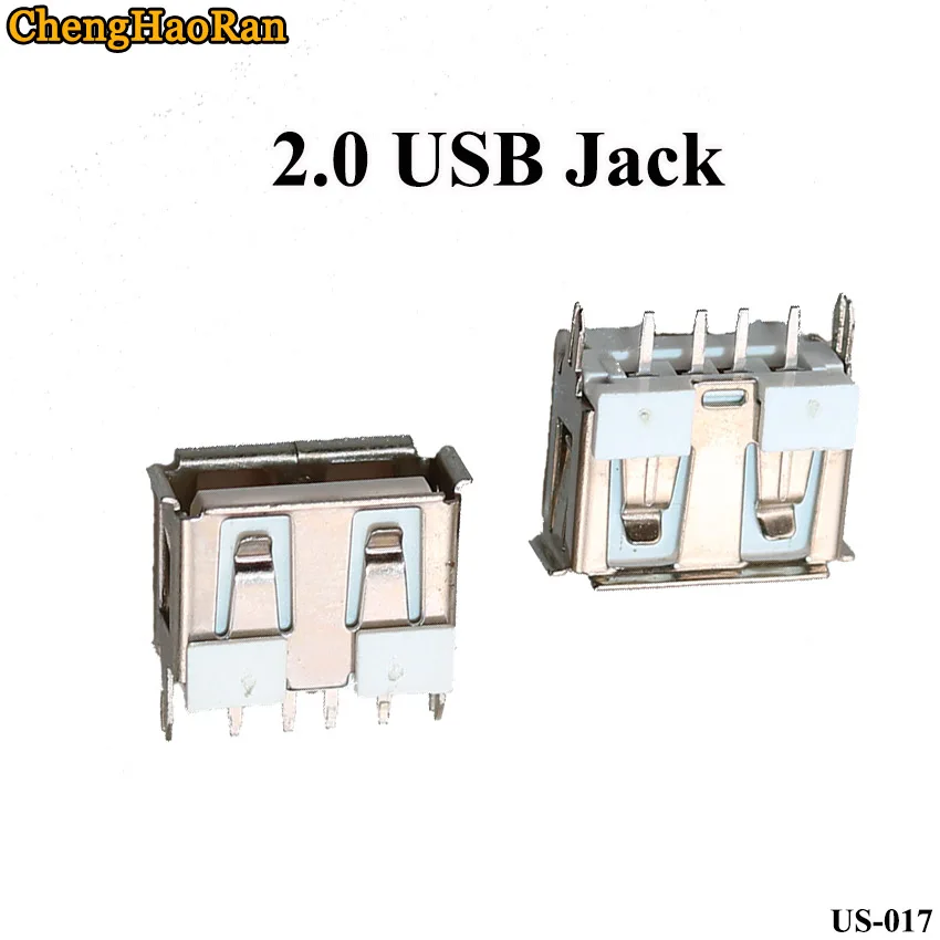 ChengHaoRan-enchufe USB tipo A de cuerpo corto, inserto recto de 180 grados con lateral, AF10.0 vertical lateral, 2 unids/lote - imagen 5