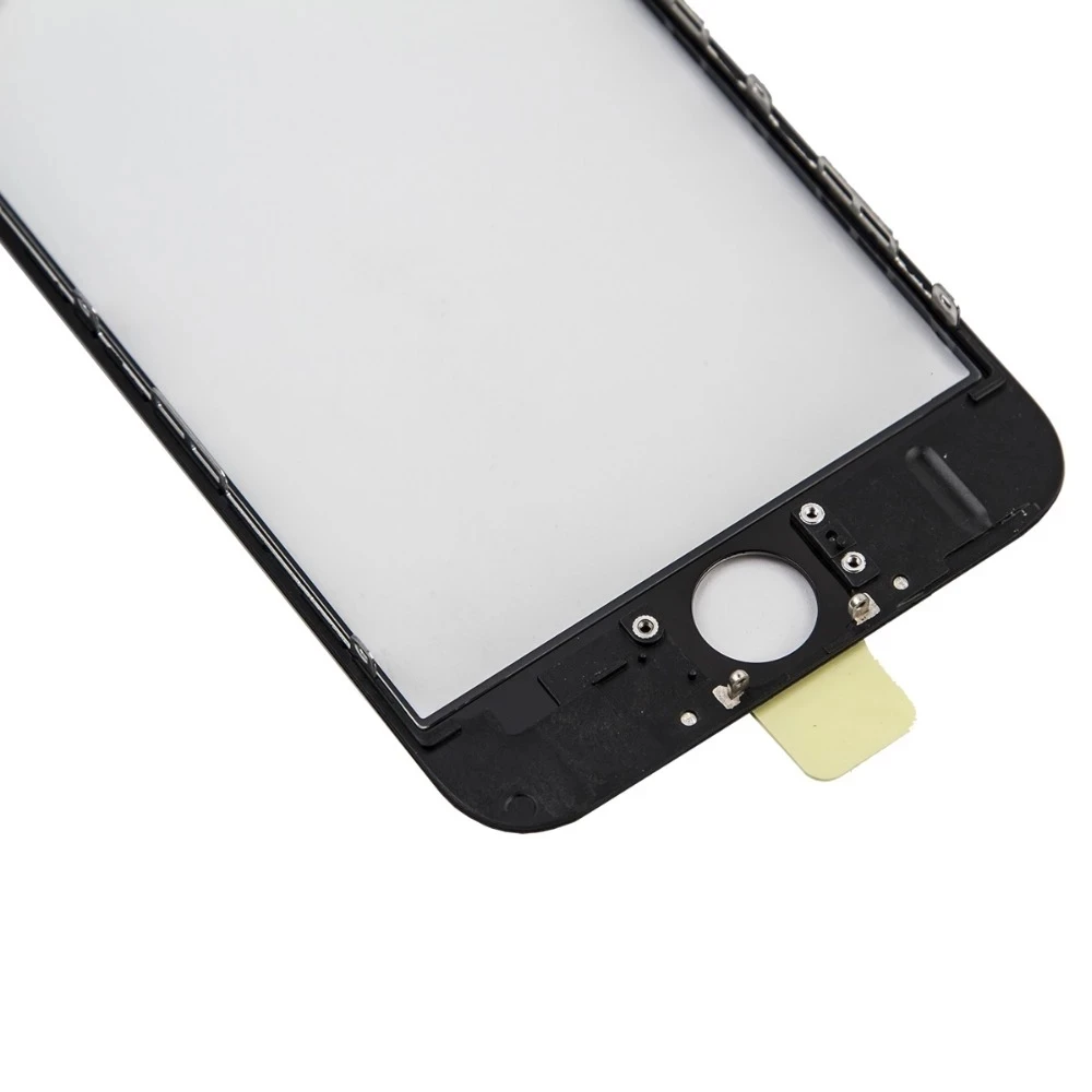 Un teléfono celular con la parte posterior retirada y la pantalla hacia arriba