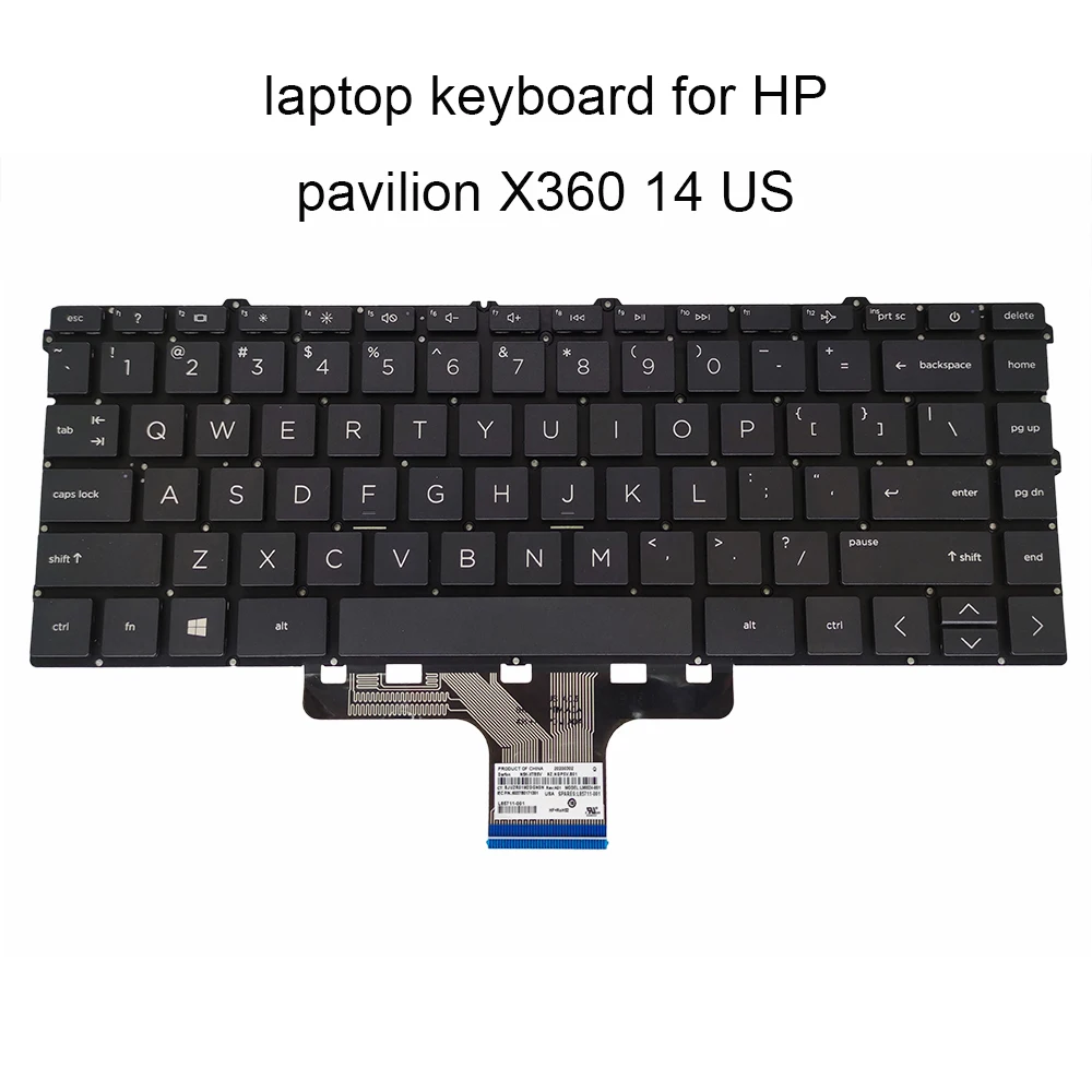 Teclado Latino US UA RU para HP X360, 14-DW, 14-DV, 14M-DW, TPN-Q171, dv0003TX, ruso, ucraniano, L96522, L85713, 161, L96524, L85711, 001 - imagen 2