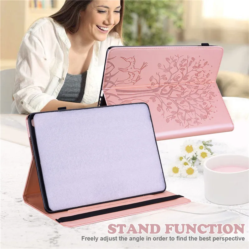 Funda abatible con dibujo de ciervo y árbol para Huawei Mediapad T5, carcasa con cartera de 10,1 pulgadas, Funda para tableta Huawei Mediapad T5 10 de 1 pulgada - imagen 5