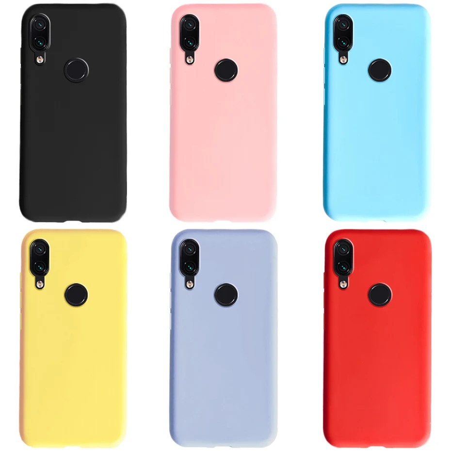 Fundas de teléfono para Xiaomi Redmi Note 7, funda de silicona de Color suave para Xiaomi Redmi 7 Redmi7, funda trasera Redmi Note 7 Coque