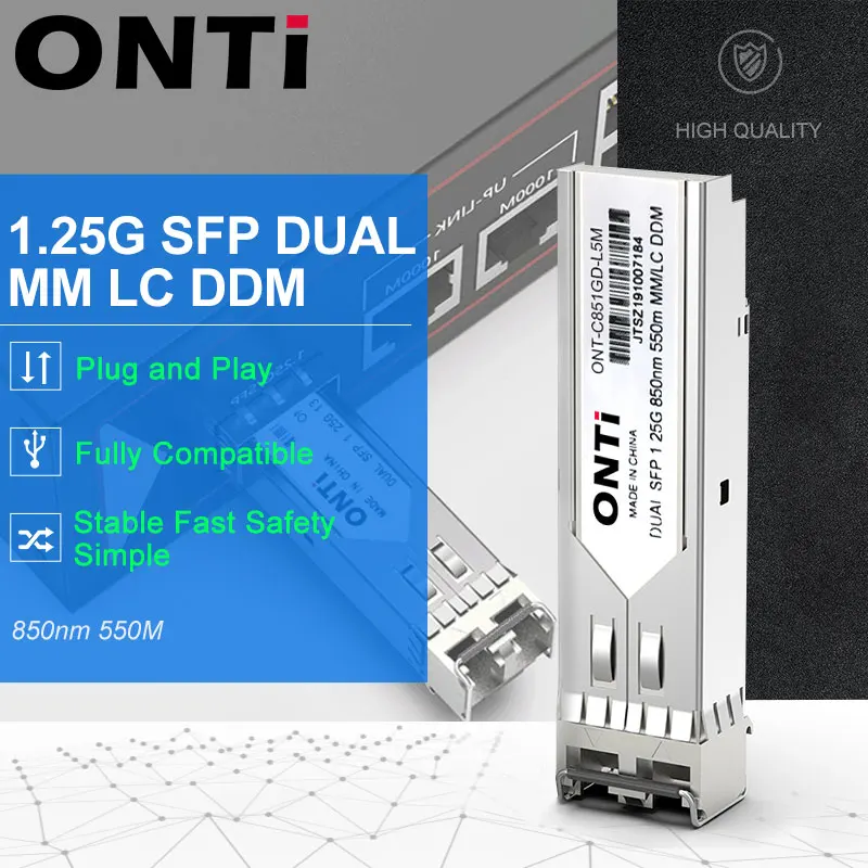 Transceptor SFP Mikrotik LC 850nm 1,25G 550m Multimodo