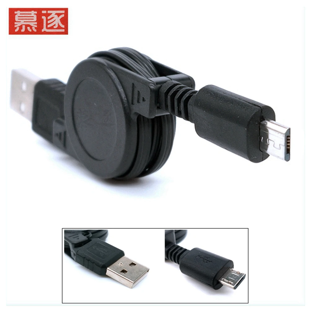 Cable de datos USB 2,0 a Micro USB, adaptador de 5 pines en espiral, Cables de carga de datos USB digitales, conector, Cable cargador USB - imagen 2