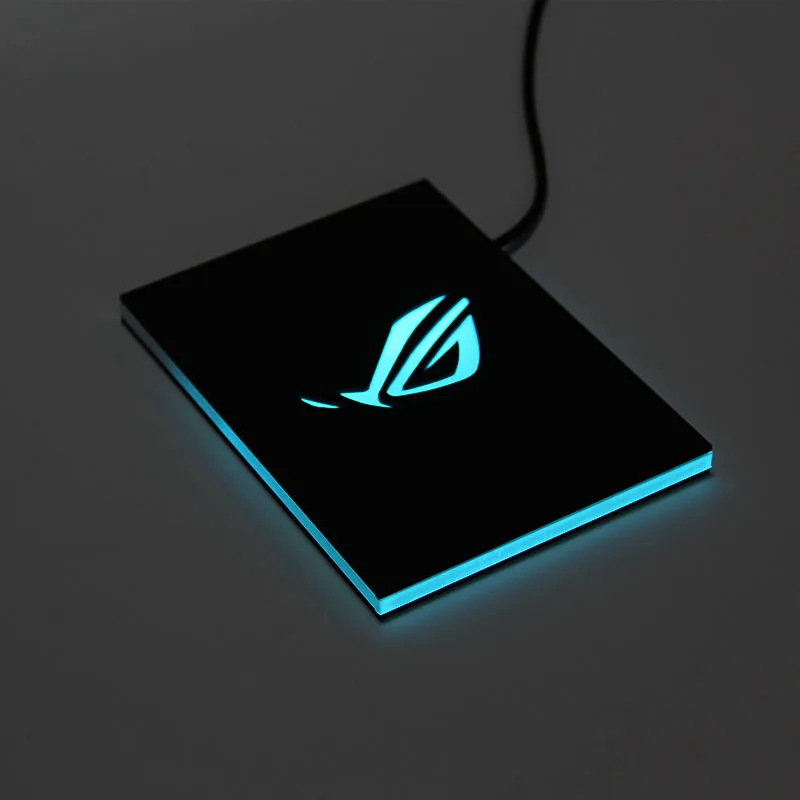 RGB chasis luminoso decoración soporte de disco duro cubierta de polvo 5V phantom, tablero de luz de disco duro ROG faith - imagen 2