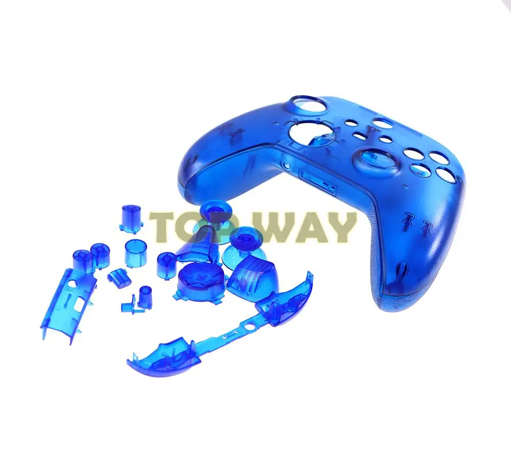 1 Juego de carcasa de repuesto transparente para Xbox Series X S, funda de controlador, cubierta de placa frontal, botones RB LB RT LT Mod - imagen 2