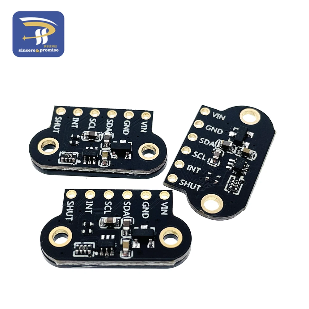 Módulo de Sensor de rango láser VL6180/VL53L0X/VL53L1X tiempo de vuelo (ToF), TOF050C, TOF200C, TOF400C, 50CM/2M/4M, IIC para Arduino STM32 - imagen 3