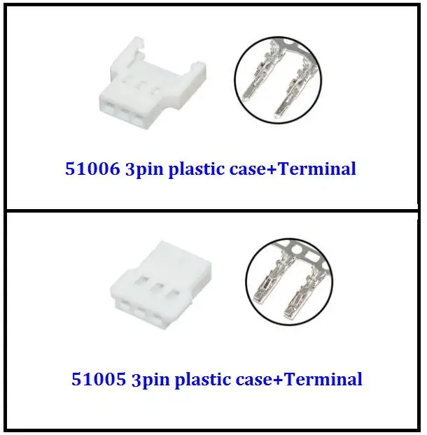 Envío Gratis 51005 51006 2 pines 3 pines 4 pines 5 pines terminal macho y hembra y juego de combinación de caja de plástico 100 juegos - imagen 3