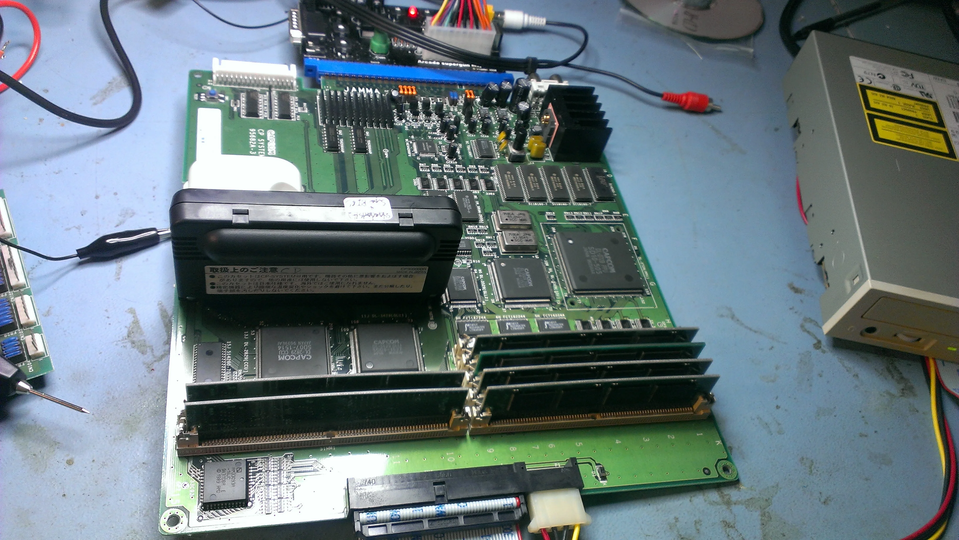 CPS3 SuperBIOS Cart Classic Arcade Game Card CAP COM CPS3 CART DARKSOFT SUPERBIOS ARCADE JAMMA - imagen 2