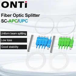 ONTi Divisor Fibra Óptica PLC SC/APC 1x16/1x8/1x4/1x2 SM G657A1