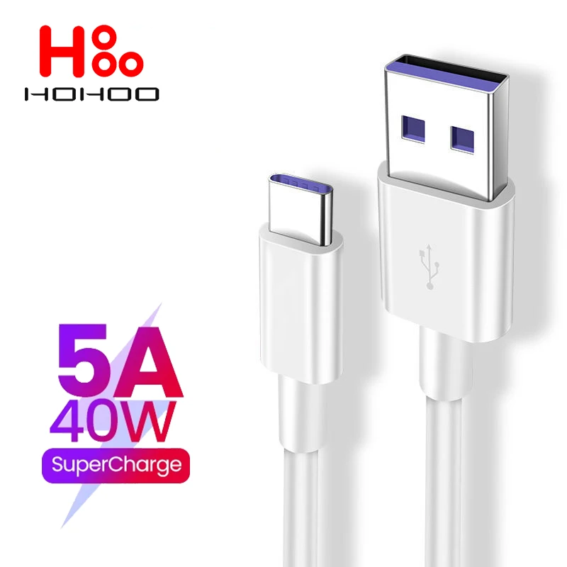 Cable USB tipo c 5A para Redmi Note 11t 12 Pro K60 50 40 30 Cable de carga rápida 2M para Xiaomi Poco F3 X3 Pro 10 12s ​ Cable tipo c