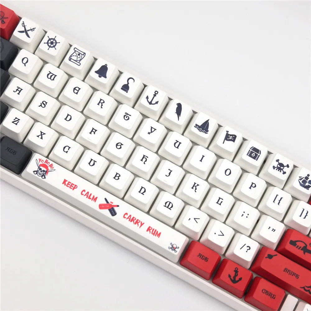 Juego de teclas con temática Voyage, teclas subcama con tinte PBT para teclado mecánico MX Switch GK61 XD60 104 IKBC, 1 Juego - imagen 3
