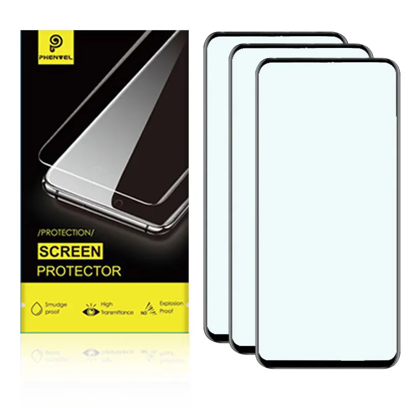 Protector de pantalla de vidrio templado para Oneplus 9R, cubierta completa para Oneplus 9, 8T, 7T, 6T, 7, 9, 9RT, 5G, OLEOFÓBICO, 3 unidades - imagen 3