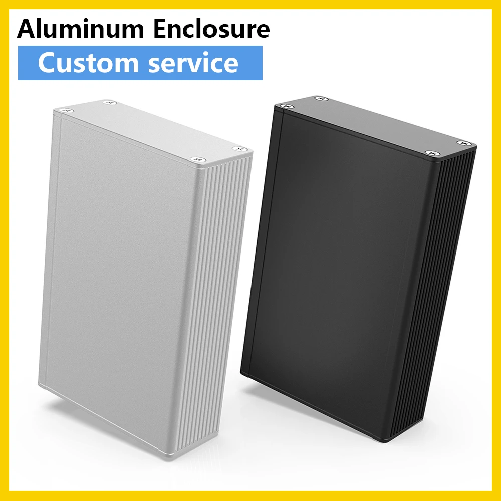 Caja de aluminio para proyectos electrónicos, probador de resistencia de energía, adaptador J11, 66x27mm, personalización