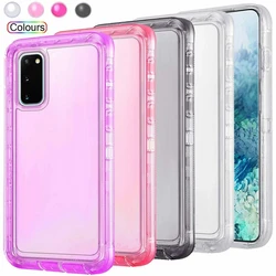 Funda parachoques 3 en 1 transparente para Samsung Galaxy