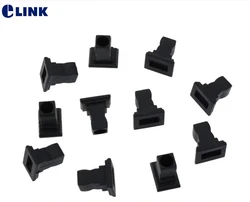ELINK Tapas Antipolvo SC para Fibra Óptica FTTH SM/MM Negras