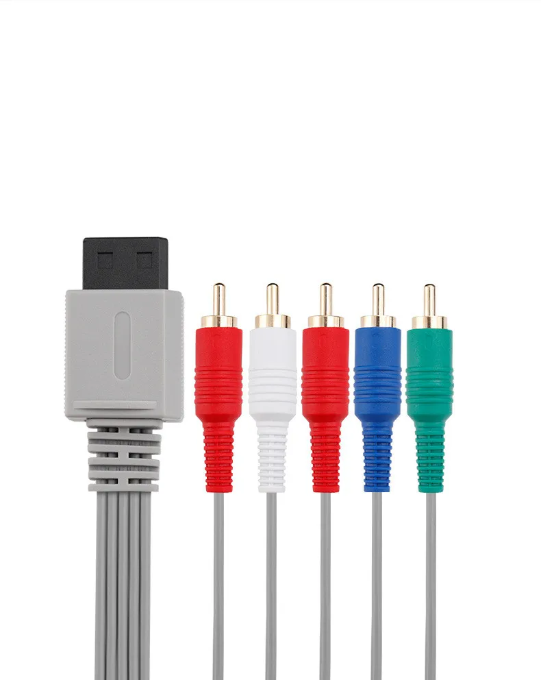 Pantalla de juegos HD, Color vivo, Imagen Clara, entrada de vídeo, TV práctica, Cable de componentes de 5 cabezales para WII WIIU - imagen 5