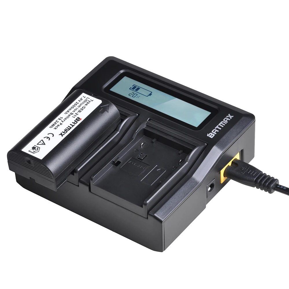 Batería de repuesto Batmax 2600mAh GEB211 + cargador Dual rápido LED para estación total TPS1200,ATX1200,GPS1200,GRX1200,RX1200,TC1200 - imagen 4