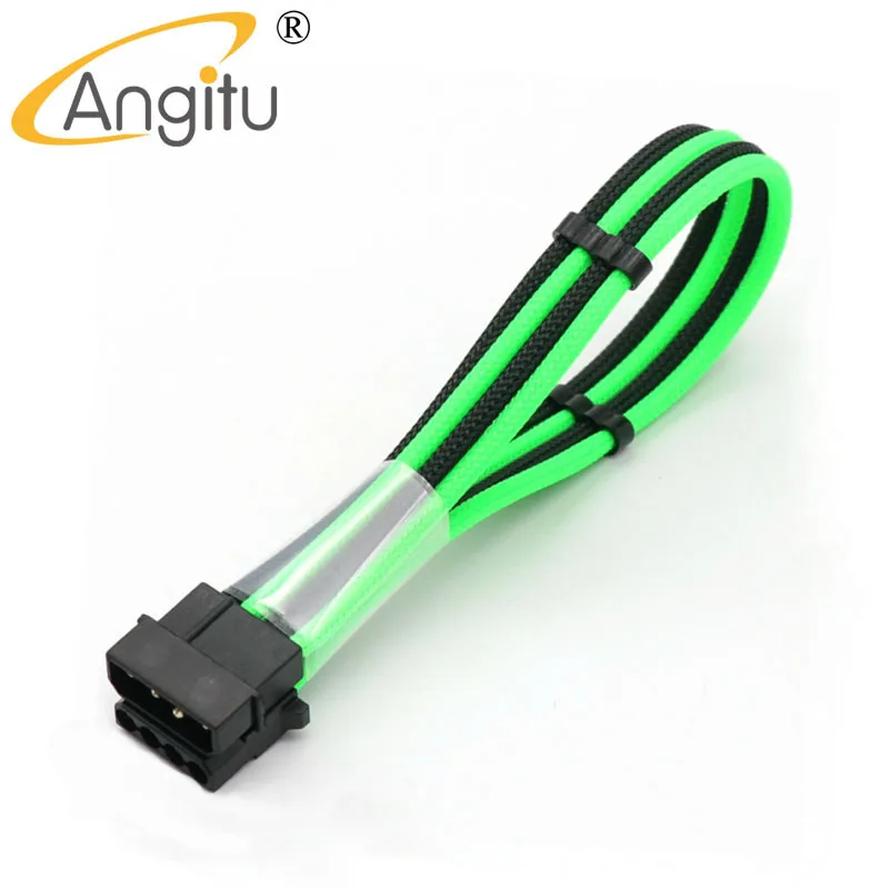 Cable de acrílico redondo para ordenador, 4 pines, 5 pines, 1 línea, Cable-2pcs de alimentación Sata Molex - imagen 2