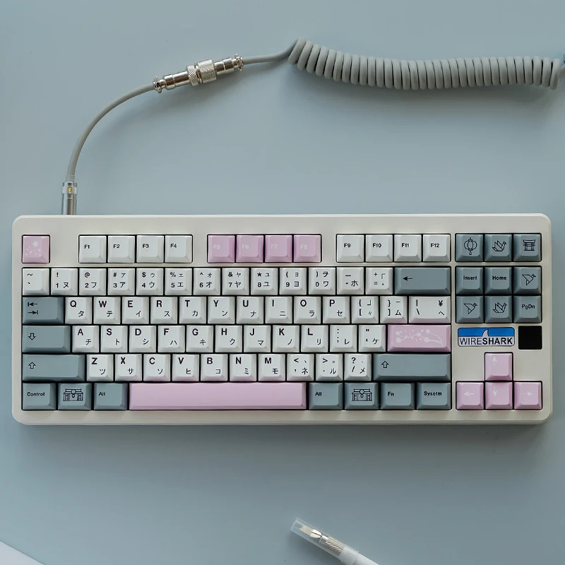 Teclas temáticas GMK Fuji, teclas de sublimación de tinte PBT, teclas de perfil de cereza para Teclado mecánico con cambio de 1,75u 2u, 1 Juego - imagen 2
