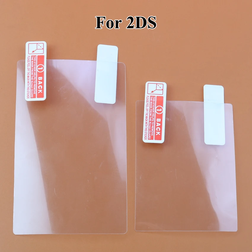 JCD 1 Uds película protectora transparente HD superior inferior para Nintendo DSL NDSL para 2DS nuevo Protector de pantalla LCD 3DS XL - imagen 2